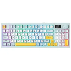 Onikuma G80 (US, Kabelgebunden, Kabellos), Tastatur, Blau