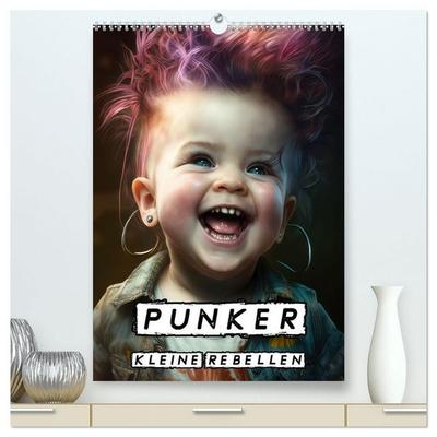 Punker Kleine Rebellen (hochwertiger Premium Wandkalender 2027 DIN A2 hoch), Kunstdruck in Hochglanz