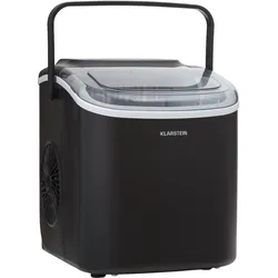 Klarstein Caldwell Eiswürfelmaschine Bulleteis 12kg/24h Wassertank: 1,3 l Schwarz