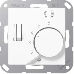 JUNG Fussboden-Heiz.-Regler, Thermostat, Weiss