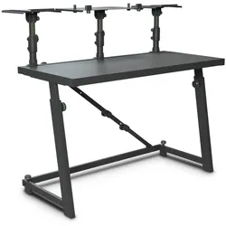 Gravity FDJT 01 - DJ-Tisch mit flexibler Lautsprecher und Laptop Ablage