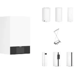 Paket Vitodens 300-W B3HH 1,9-11kW 7'' inkl. Vitocal 262-A T2H-R290 und Zubehör VIESSMANN