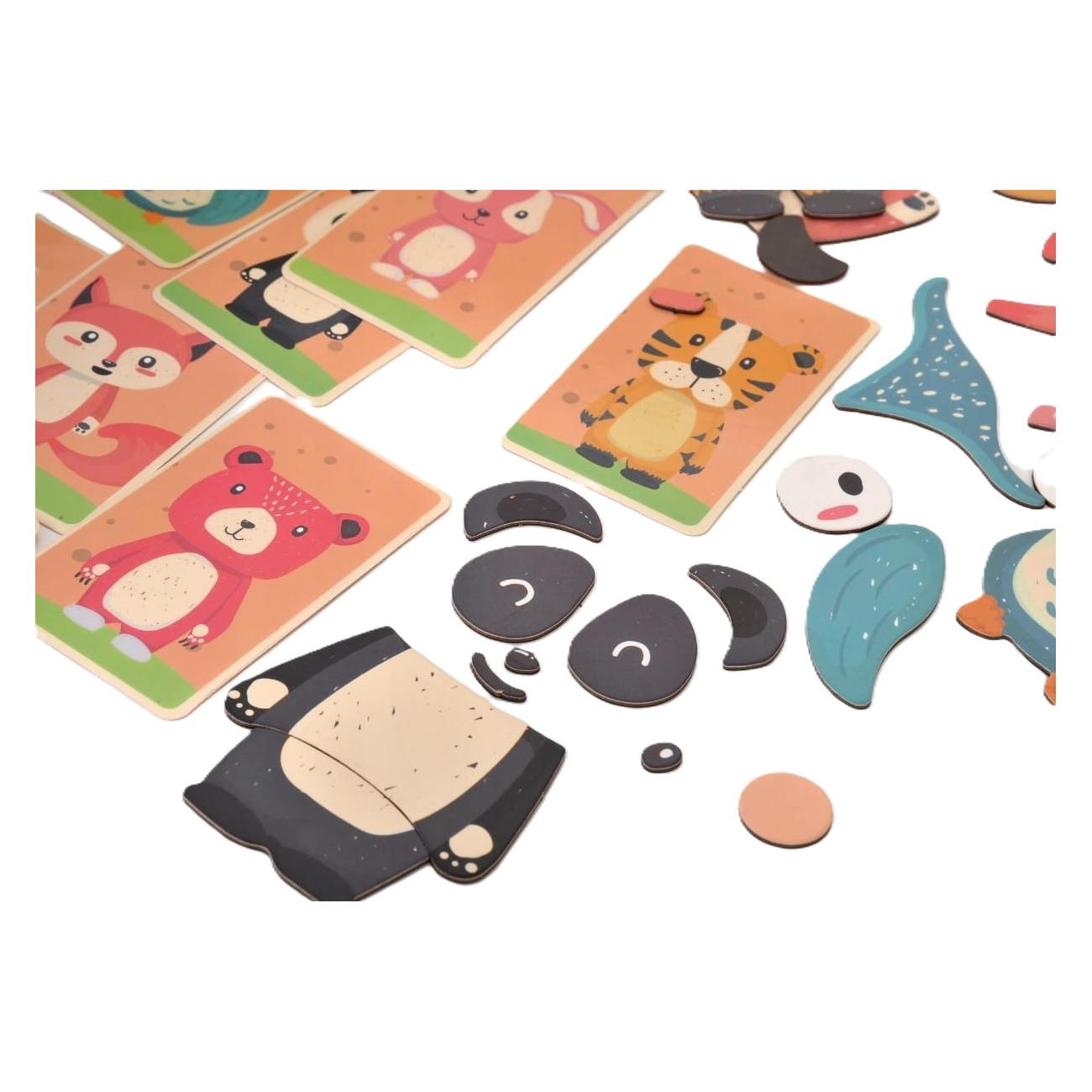 Extralink Toys Książka Układanka Magnetyczna Puzzle 68 El. Zwierzątka (Polnisch) (Extralink)