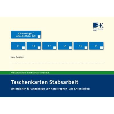 Taschenkarten Stabsarbeit, Gebundene Ausgabe von Andreas Knickmann,Sven Neumann,Timo Subat, Stumpf + Kossendey, 978-3-96461-063-8