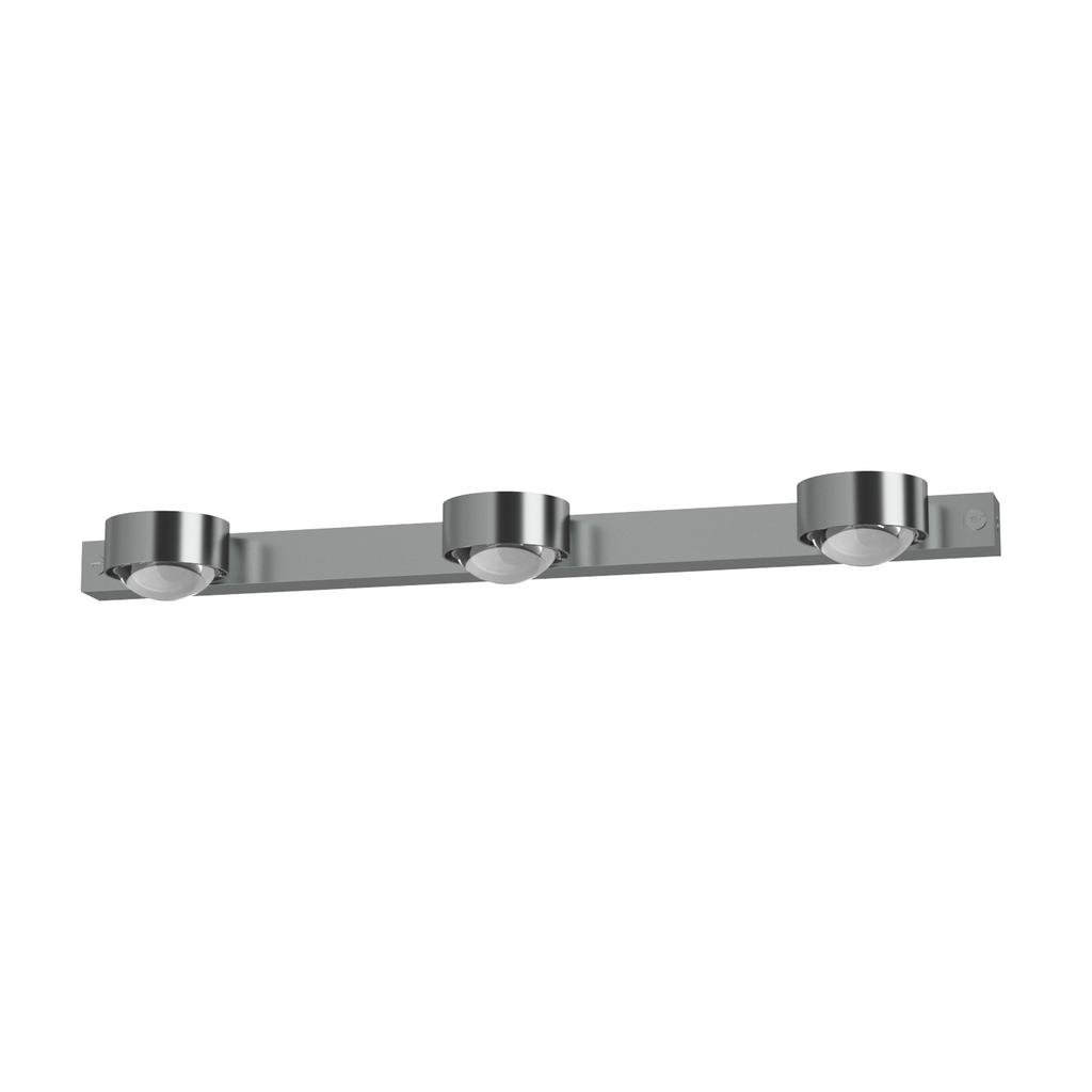 Top Light Puk Mini Choice Mirror / Wall Wandleuchte 3 Köpfe (chrommatt, Standard... chrommatt | Standard-Fassung 8-608041-H