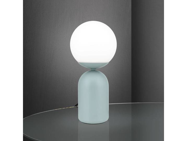 ORION Tischlampe Stanley, grün, für Wohn- / Esszimmer, Keramik, Modern