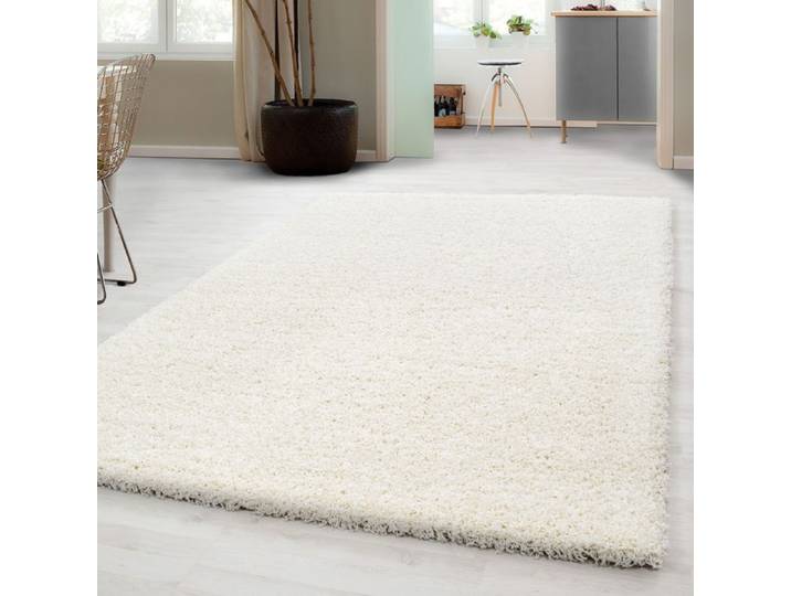 Carpetsale24 Uni Tapis de Salon Shaggy Uni Tapis Crème 160x230 cm Chambre Tapis Poil Long Moelleux et Doux