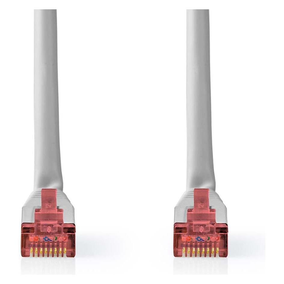 Nedis Cat 6 Kabel | RJ45 Stecker | RJ45 Stecker | SF/UTP | 30.0 m | Rund | PVC | Grau | Label (SF/UTP, CAT6, 30 m) (CCGL85220GY300)