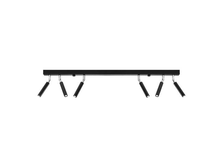 Plafonnier EYETECH 6 noir 6xG9 8W aluminium 20x3x100cm Sollux Lighting