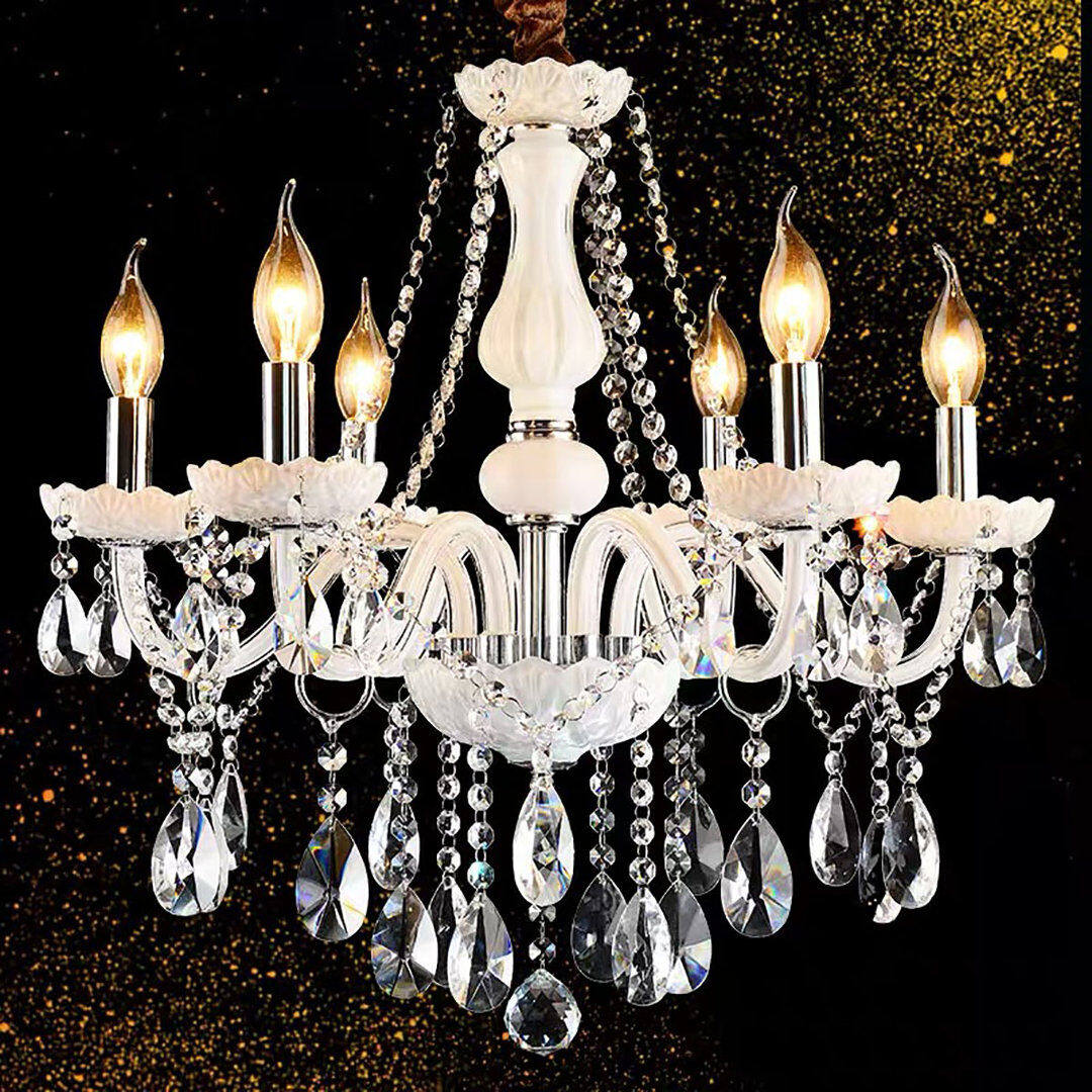 Mercer41 Alford Crystal Chandelier Chrome 60cm H x 55cm W x 60cm D