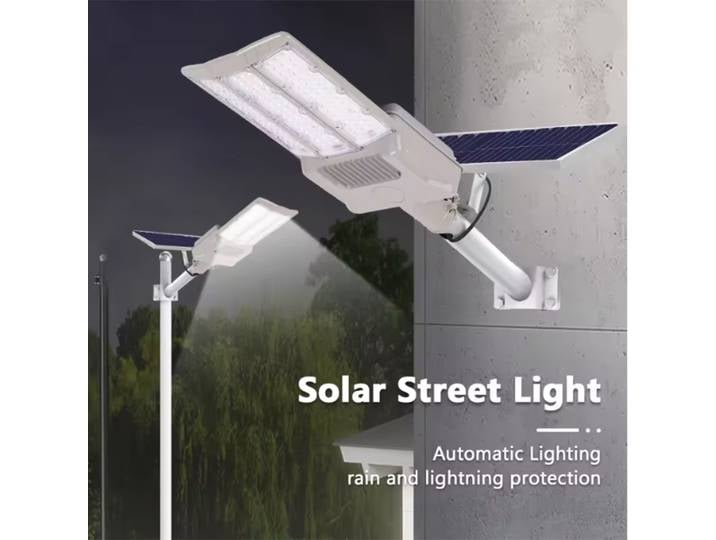 Éclairage extérieur à économie d'énergie, étanche IP67, 100W 200W 300W 400W, lampadaire solaire LED intégré tout-en-un