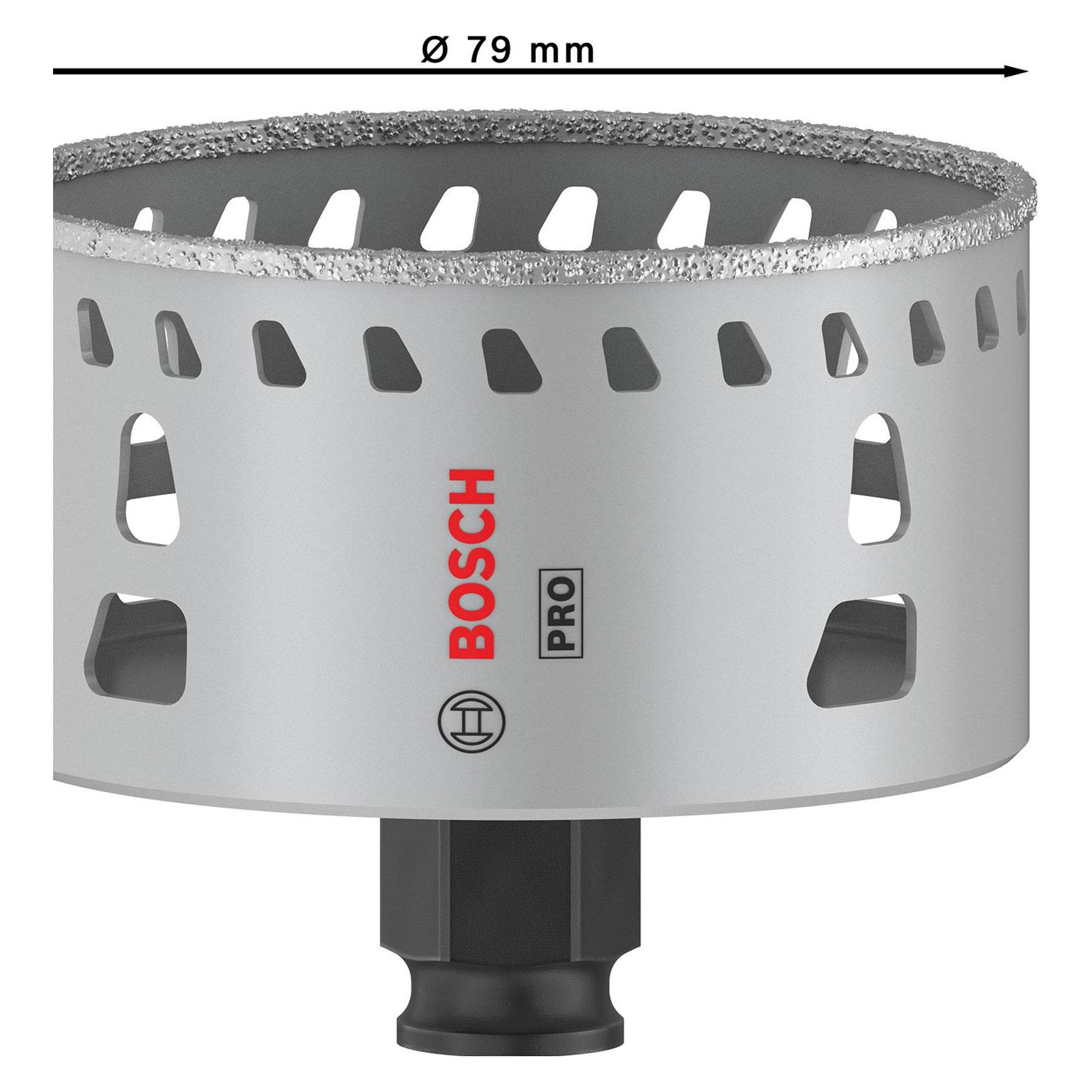 Bosch Professional Zubehör PRO Tile PC Plus Lochsäge, 79 mm, HS (79 mm) (2608901572)