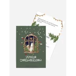 Grußkarten Weihnachten selbst gestalten mit Spruch und Fotos im Onlinedesigner bei Meine-Kartenmanufaktur.de