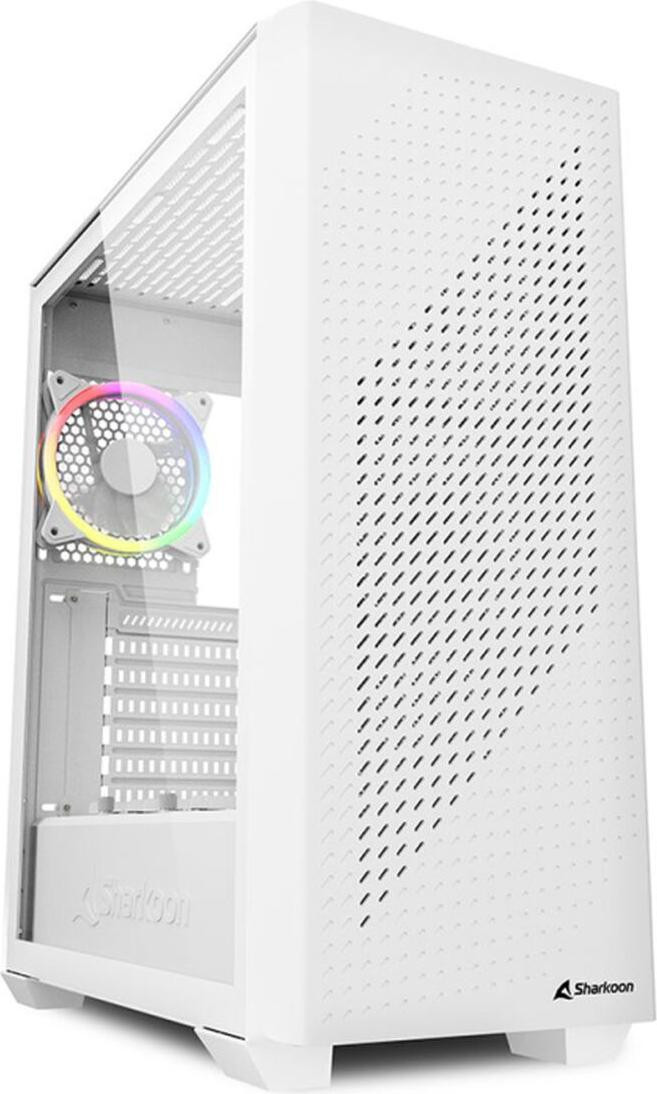 Sharkoon VS9 ATX Computerbehuizing met RGB en Glas, Wit