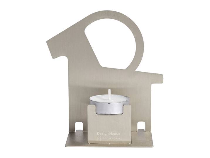 Design House Stockholm Porte-bougie pop-up bouc de Noël Acier inoxydable