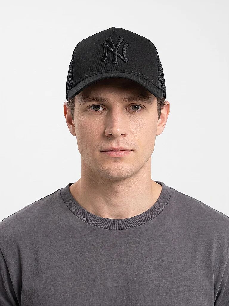 NEW ERA Kappe Clean Trucker NY schwarz M