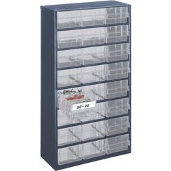 RAACO Kleinteilemagazin B306xT150xH552mm galvanisiertes Stahlbl.24 Schubl.PP 137409