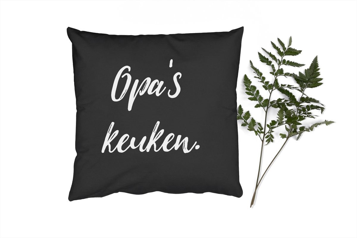 PillowMonkey Sierkussen Opa Quotes - 45 x 45 cm
