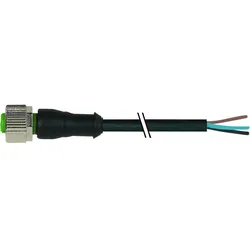 Murr Elektronik M12 Bu. 0° B codiert PUR 5x0.34 sw UL/CSA+schleppk. 10m, Elektronikkabel + Stecker, Schwarz