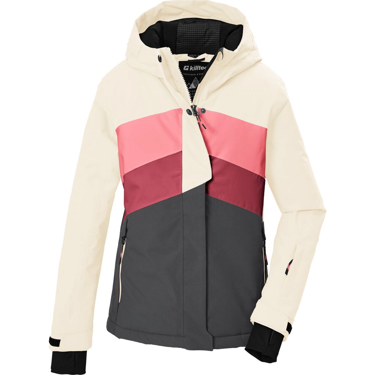 killtec KSW 196 Girls Ski Jacket dunkel stahl (00233) 176 44794-000-00233-176