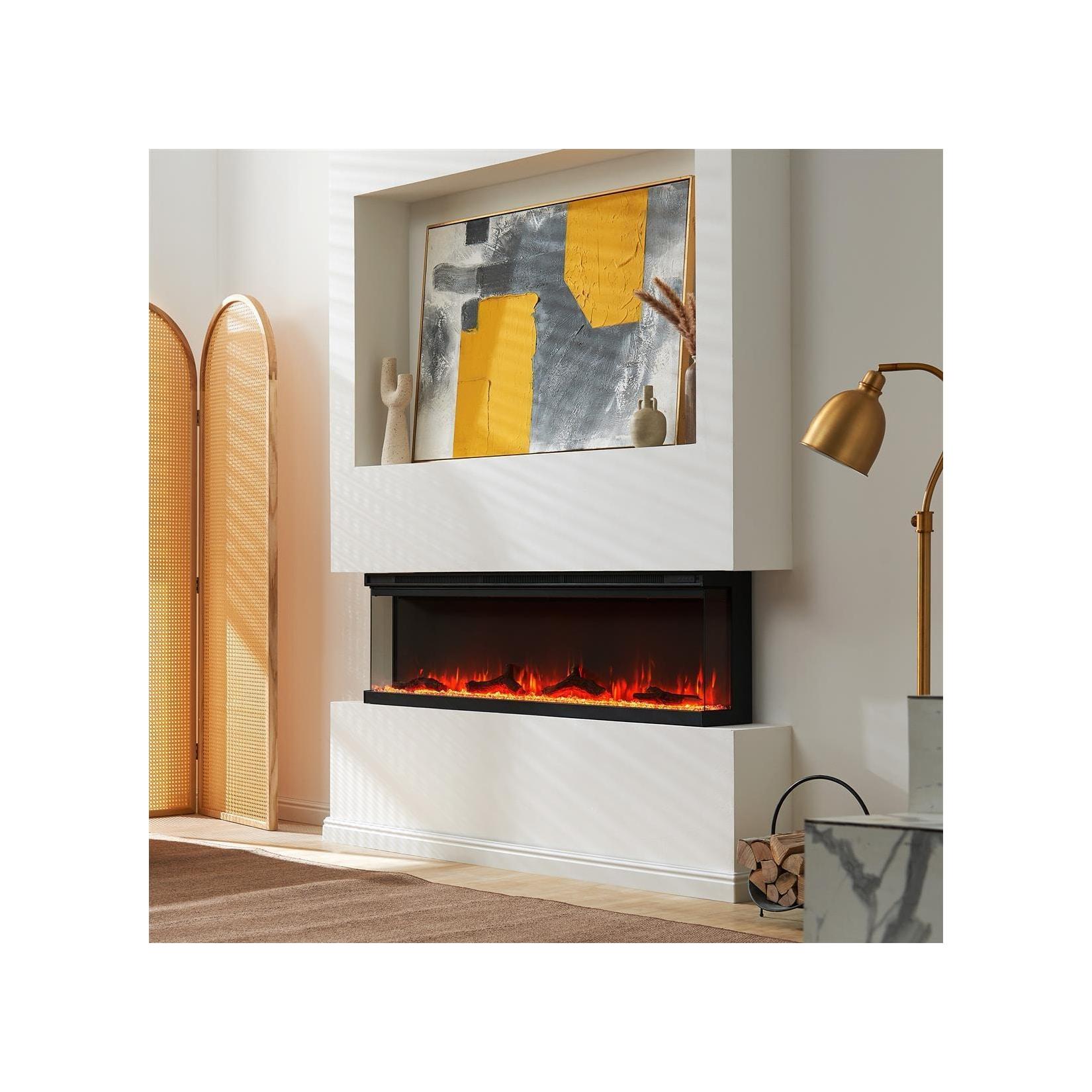 BALDERIA Elektrokamin pure Orson 60 - Wand, Einbau, Heizung 1800 W