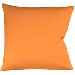 fleuresse Bettwäsche Mako Satin Colours 009100-2044 orange Kuschelkissen 40x40 cm