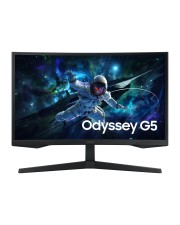 Samsung Odyssey G5 S27CG554EU G55C Series LED-Monitor Gaming Curved 68,6 cm 27" 2560 x 1440 QHD @ 165 Hz VA 300 cd/m² 2500:1 HDR10 1 ms HDMI DisplayPort Schwarz (LS27CG554EUXEN)