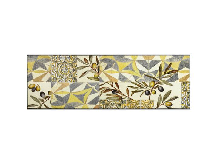 wash+dry Läufer Citrus Ceramics, Beige, Blätter, rechteckig, 60x180 cm, für Fußbodenheizung geeignet, in verschiedenen Größen erhältlich, pflegeleicht, strapazierfähig, Teppiche und Böden, Teppiche, Teppichläufer, Läufer