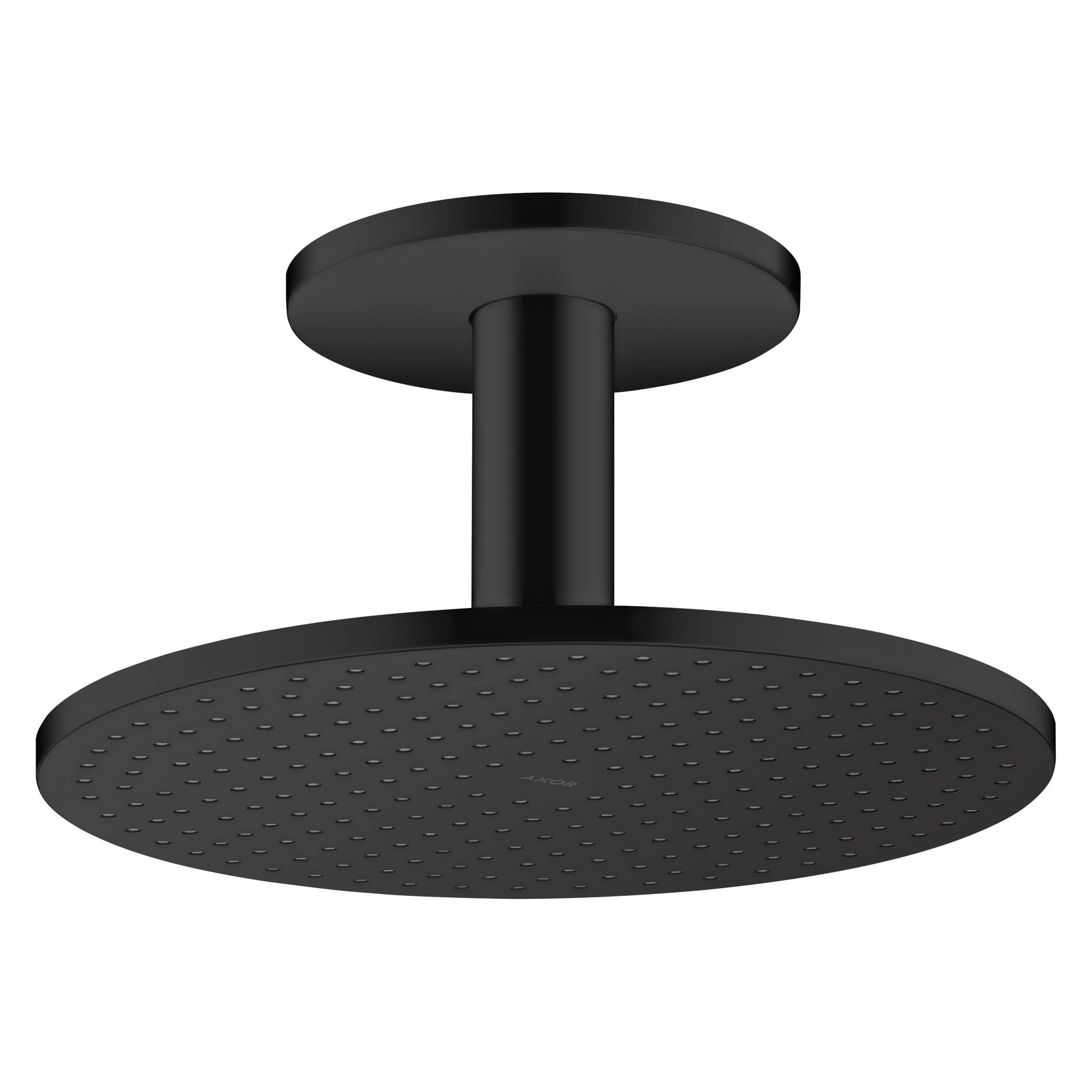 Axor HG Kopfbrause 300 2 jet m Deckenanschluss mattschwarz (2 Strahlarten, 18 l/min) (35304670)