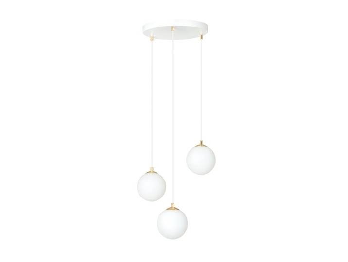 Suspension réglable blanche de style nordique avec 3 sphères
