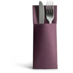Ornamensa Airlaid 1250 Besteckservietten Bestecktaschen pflaume 32x40cm, Stoffähnlich, hochwertige Einwegserviette