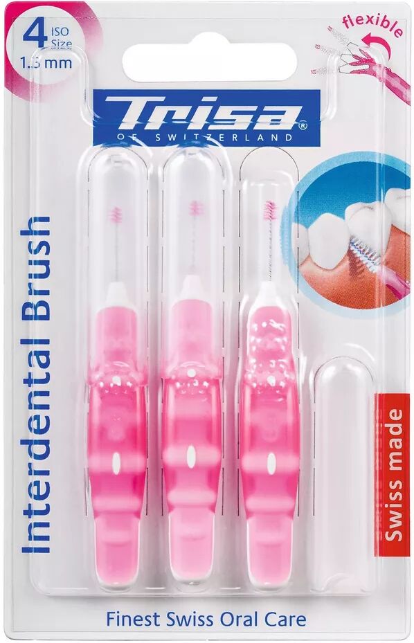 Trisa - Interdental Brush ISO 4, 3-5MM, Pink