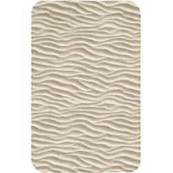 WC-VORLEGER Sand - Wellen - Beige WC Teppich 50x80 cm
