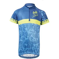 MGA, Jungen, Velotrikot, Silvini Junior Jersey Scrivia CD1434 Kindert -Shirt (110, 116), Blau, Grün, 110, 116, 114