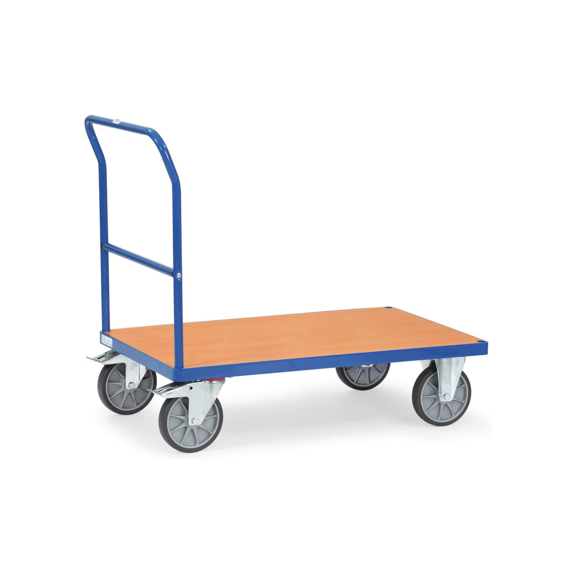 fetra Schiebebügelwagen 2502, Tragkraft 600kg, TPE-Reifen, 1 Schiebebügel)