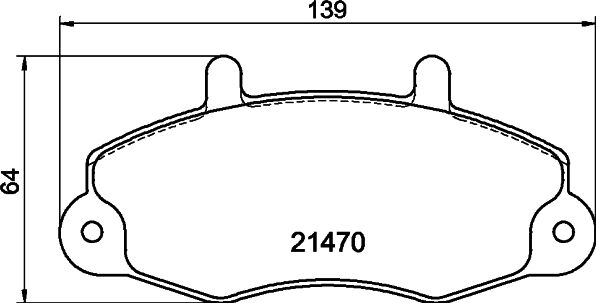 Don Bremsbelagsatz, Scheibenbremse Pcp1699 Für Ford