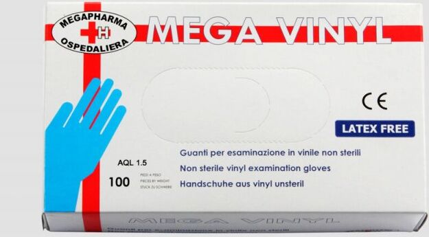 Farvisan Guanti Vinile Taglia Media 100 Pezzi