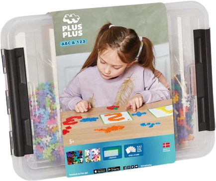 Plus-Plus - ABC & 123 Storage Box / 2000 pcs ( 3923 )