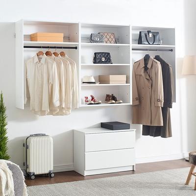 Klair Living Devi Wall Mounted Wood Closet System