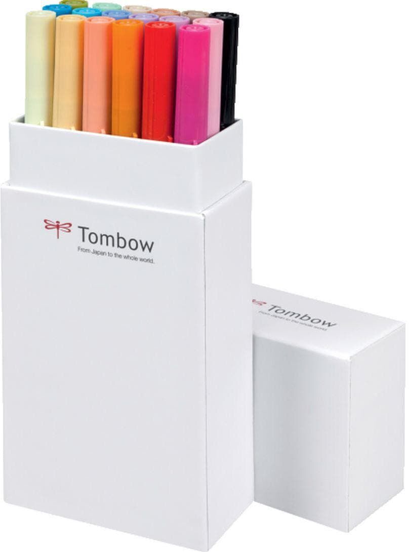 Faserstift TOMBOW "ABT 18 Stück, Sec", bunt, Kunststoff, Stifte, Faserstift, Wasservermalbar bunt Einheitsgröße