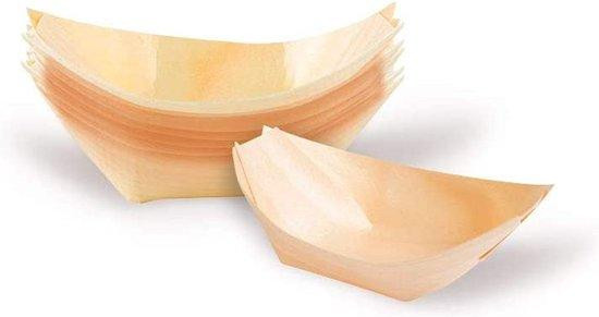 6-delige multifunctionele houten weegschalen-set in beige