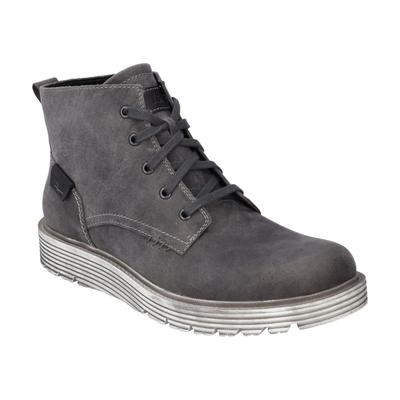 Stiefelette JOSEF SEIBEL "Cooper 04, asphalt-kombi", Herren, Gr. 41, grau (asphalt, kombi), Obermaterial: 100% Rindsleder Leather cow., Schuhe Stiefelette