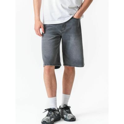 Shorts TEESHOPPEN "TEESHOPPEN Shorts Denim shorts", Herren, Gr. 29, Normalgrößen, grau, Obermaterial: 100% Baumwolle, Hosen Shorts