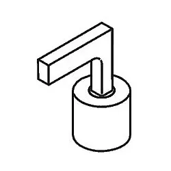 hansgrohe Hebelgriff f.4-Loch Waschtischarmatur 39294000 Axor Citterio Standmodell kalt chrom
