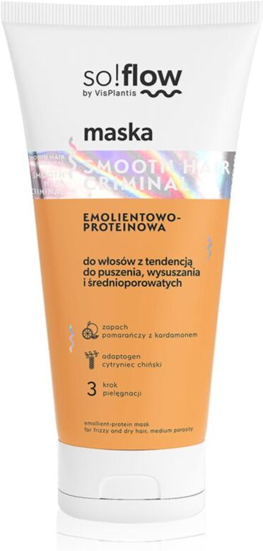 so!flow Frizzy and Dry Hair Protein-Emollient Mask masque lissant anti-frisottis 200 ml