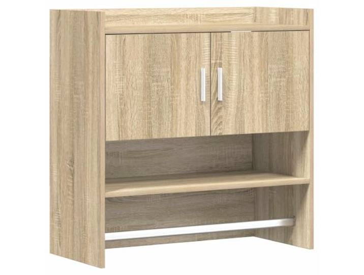 KDVXBCQJH Wandregal Wandboard Hängeregal Sonoma-Eiche 80x36x80 cm Vielseitiges Schweberegal in Holzoptik für Schlafzimmer, Wohnzimmer und Flur schafft ordentlichen Platz an der Wand.
