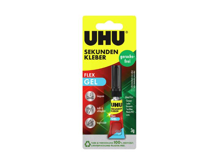 UHU Sekundenkleber Superflex Geruchsfrei Gel 3 g