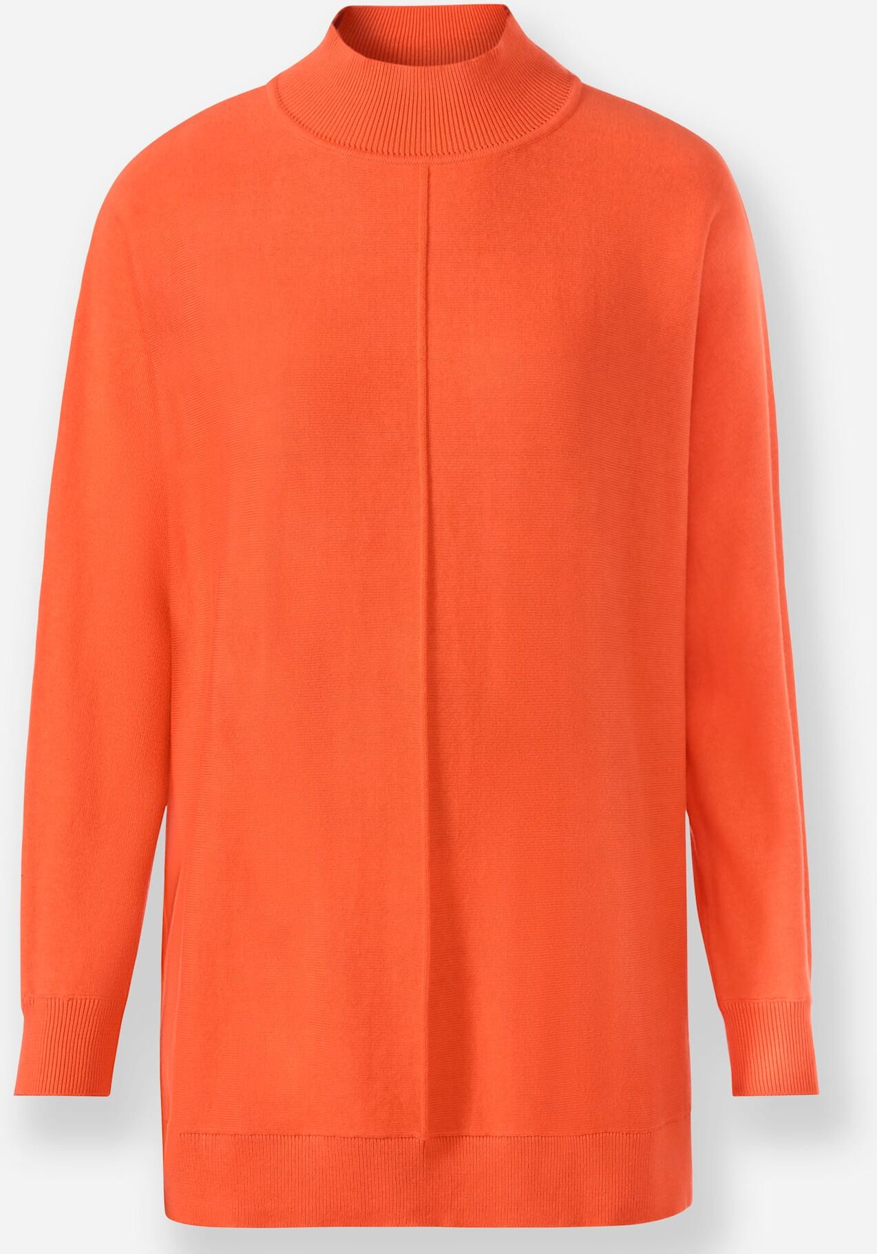 Strickpullover HEINE "Pullover", Damen, Gr. 34, orange, 100% Baumwolle, unifarben, Pullover Strickpullover