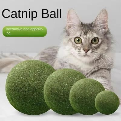 Uplift Essentials Jumbo Pure Natural Catnip Ball The Ultimate Sensory Experience 3.9 In