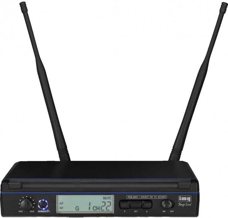 IMG STAGELINE TXS-855 Récepteur UHF PLL Diversity 1 canal - Composants individuels